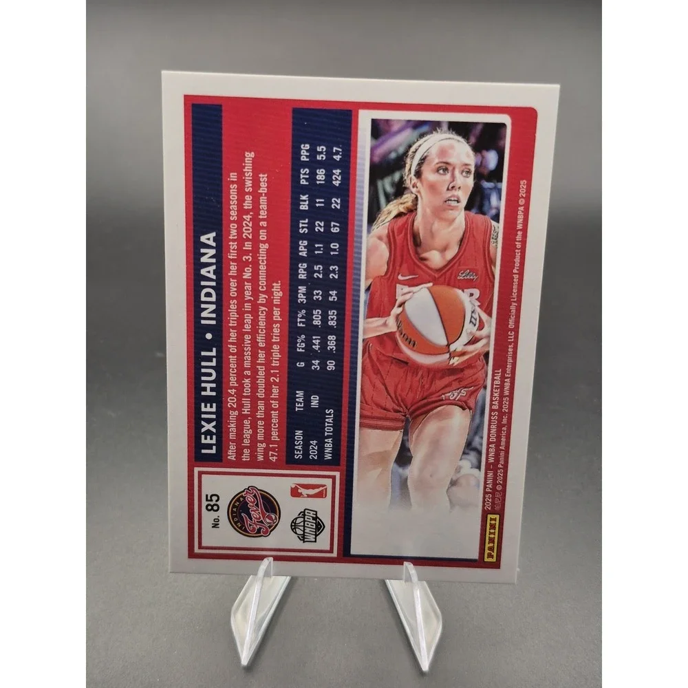 2025 Panini Donruss WNBA Lexie Hull #85 Light Blue Lava /75 Indiana Fever